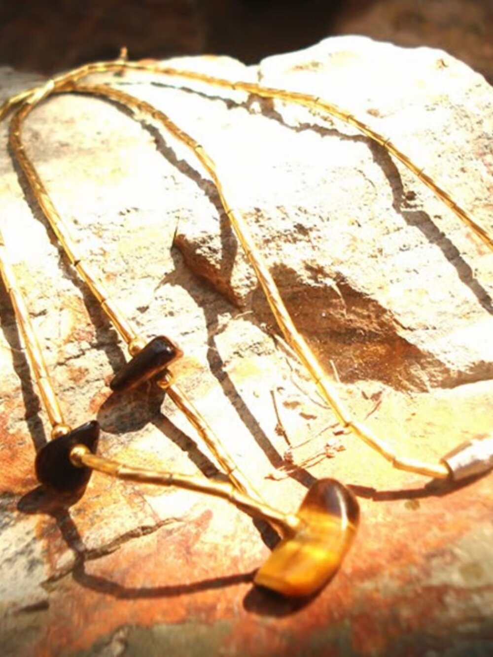 Simple Beauty, Liquid Silver, Vermeil Necklace